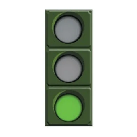 Señal BZ-02: Luz verde no intermitente