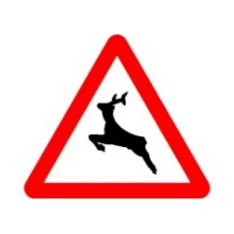 Señal P-24: Paso de animales en libertad