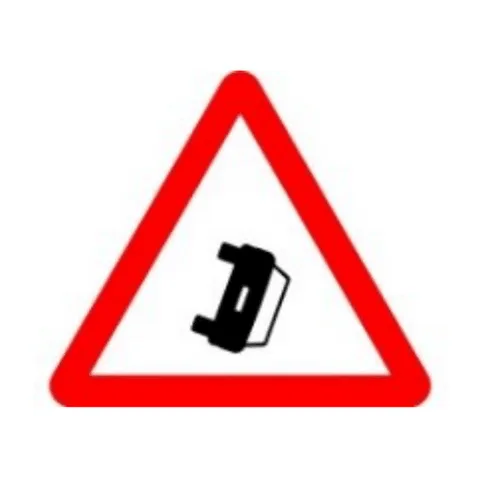 Señal P-32: Obstrucción en la calzada