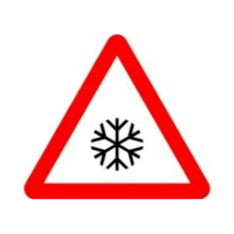 Señal P-34: Presencia de hielo o nieve