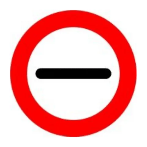 Señal R-200: Prohibición de pasar sin detenerse