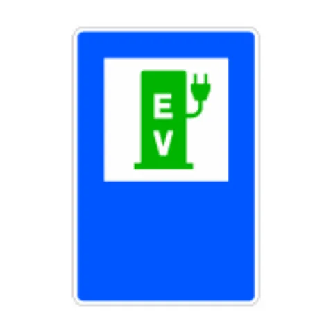 Señal S-105e: Estación de recarga eléctrica