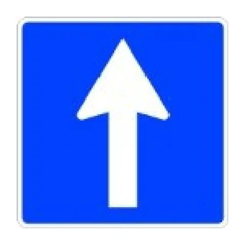 Señal S-11: Calzada de un carril de sentido único