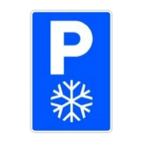 Señal S-129: Estacionamiento de emergencia por nevadas