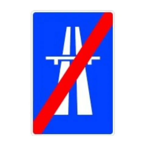 Señal S-2: Fin de autopista