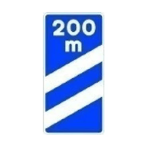 Señal S-26b: Panel de aproximación a salida (200 m)