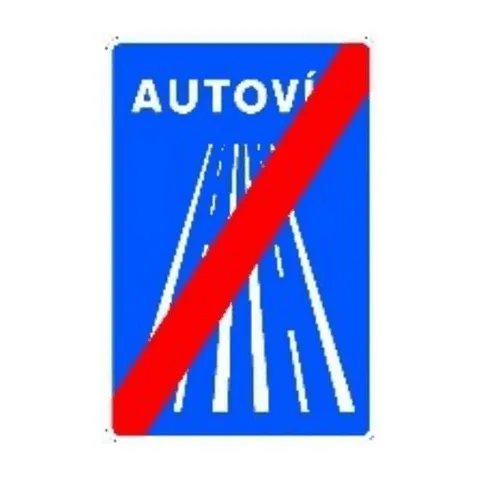 Señal S-2a: Fin de autovía