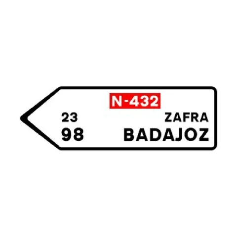 Señal S-300: Poblaciones de uno o varios itinerarios por carretera convencional o carretera multicarril