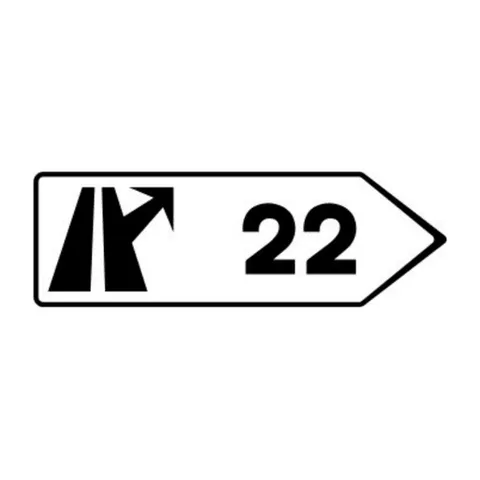 Señal S-341: Señales de destino de salida inmediata hacia carretera convencional o carretera multicarril