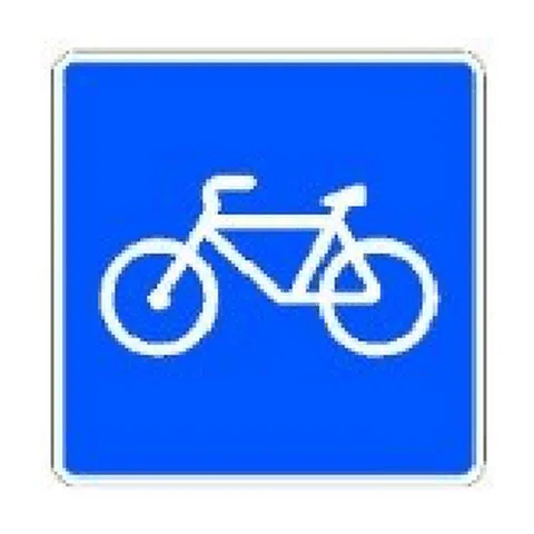 Señal S-35: Vía reservada para ciclos