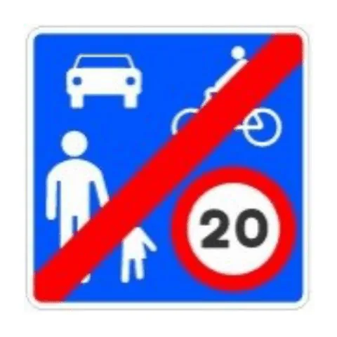 Señal S-48: Fin de zona de coexistencia