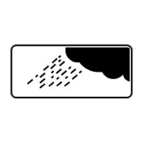 Señal S-890b: Aplicación de la señalización a circunstancias de lluvia