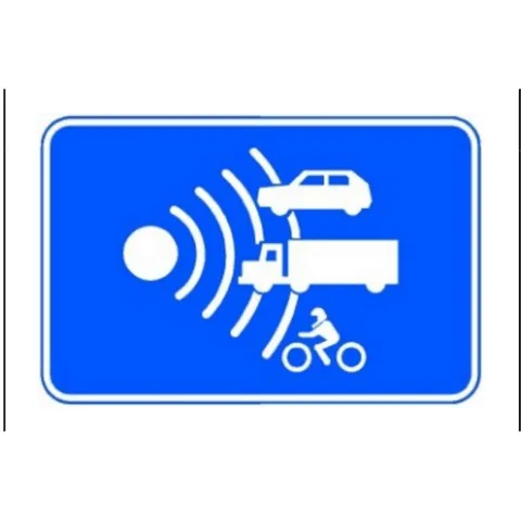 Señal S-991b: Control de velocidad en autopista o autovía