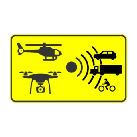 Señal S-991g: Control de velocidad mediante medios aéreos