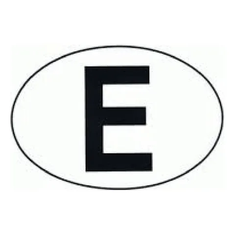 Señal V-7: Distintivo de nacionalidad española